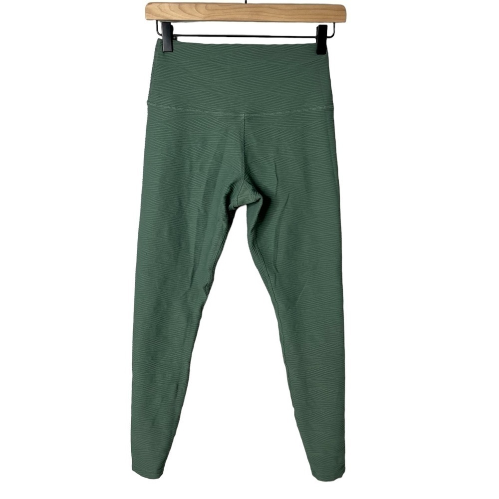 Glyder Active Full Length Leggings Sage Green Textured Size Medium